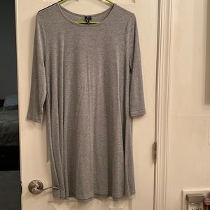 Grey 3/4 sleeve dress